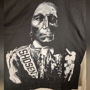 Native American ShoSen first to attack X-RAY Skull bleed thru style - Chieftain